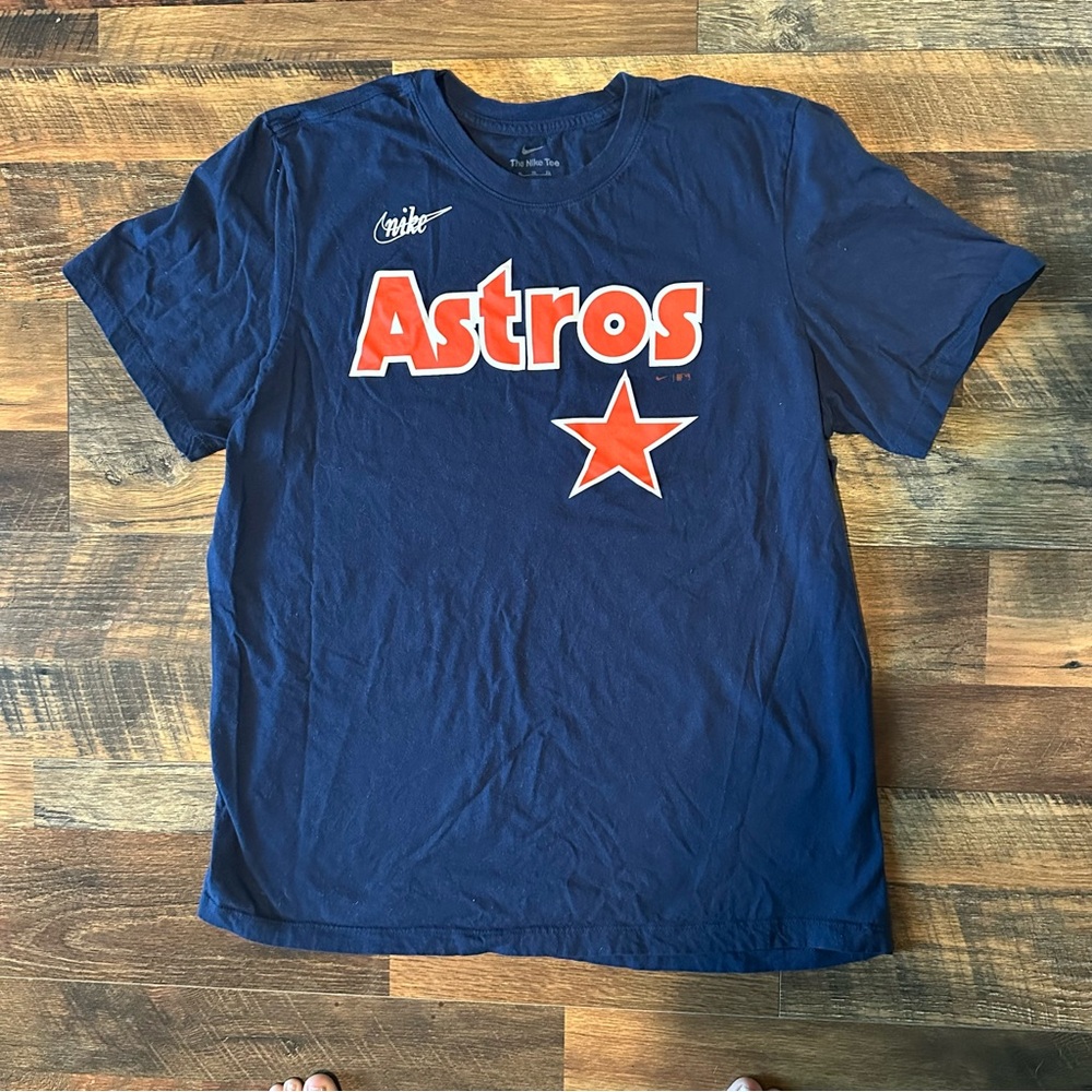 Nike Blue Astros Short Sleeve Tee